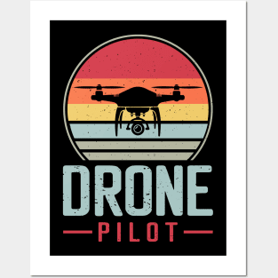 Drone Pilot Retro Vintage Drone Racing Posters and Art